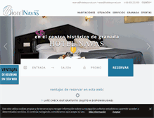 Tablet Screenshot of hotelnavas.com